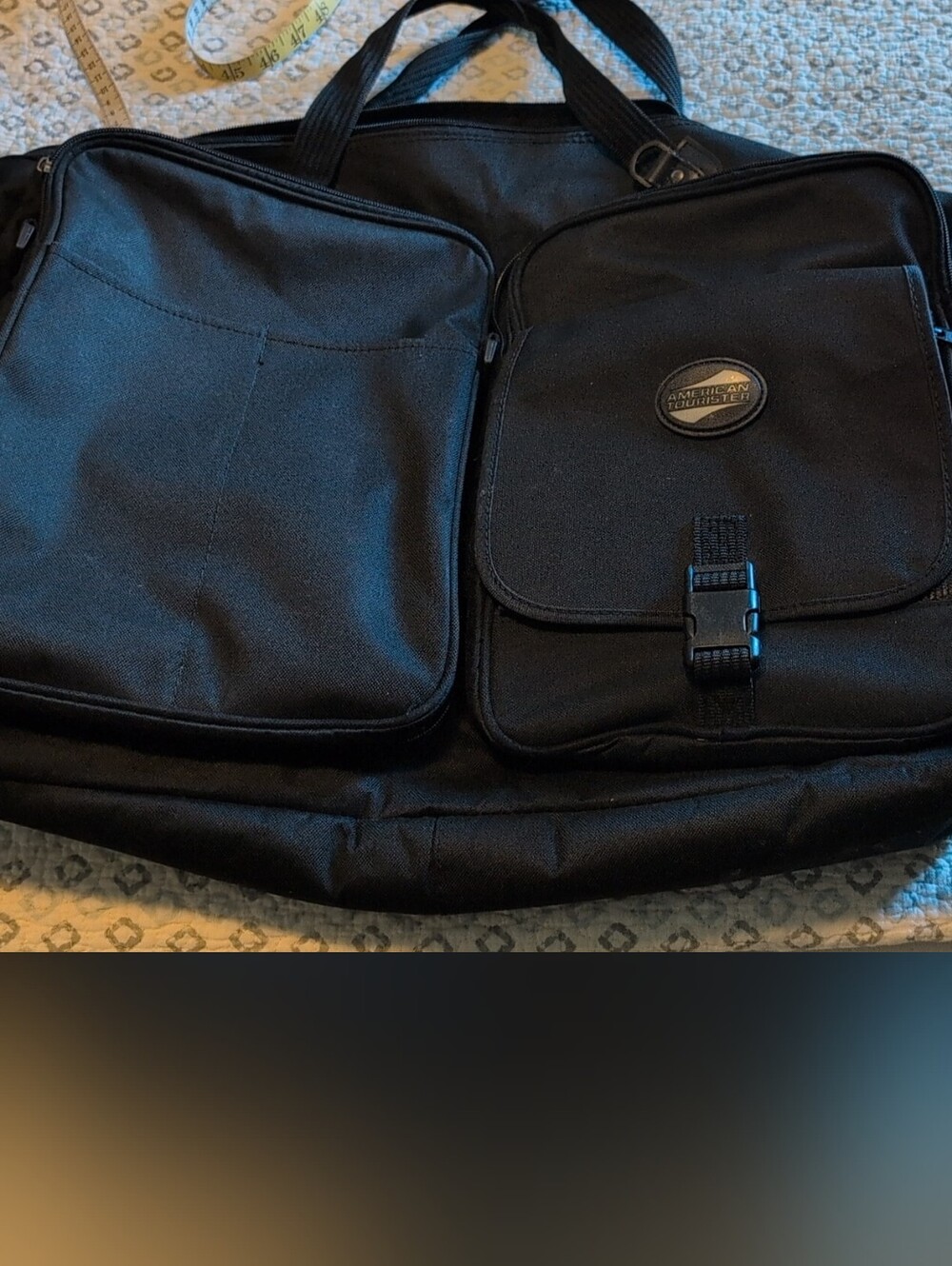 Men's Black Travel Duffel Bag